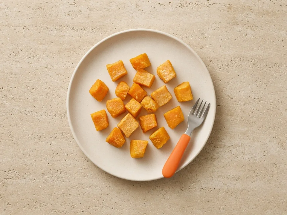 Acorn squash for 18 months+: roasted pieces or in family meals