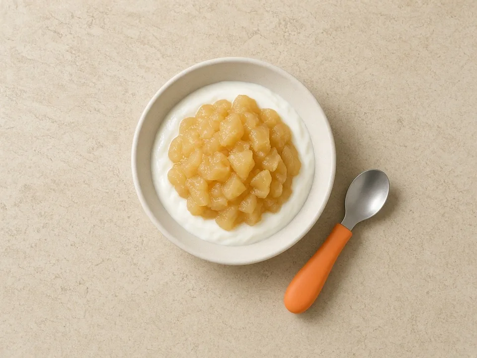 Applesauce for 12 months+: chunky applesauce or as a topping