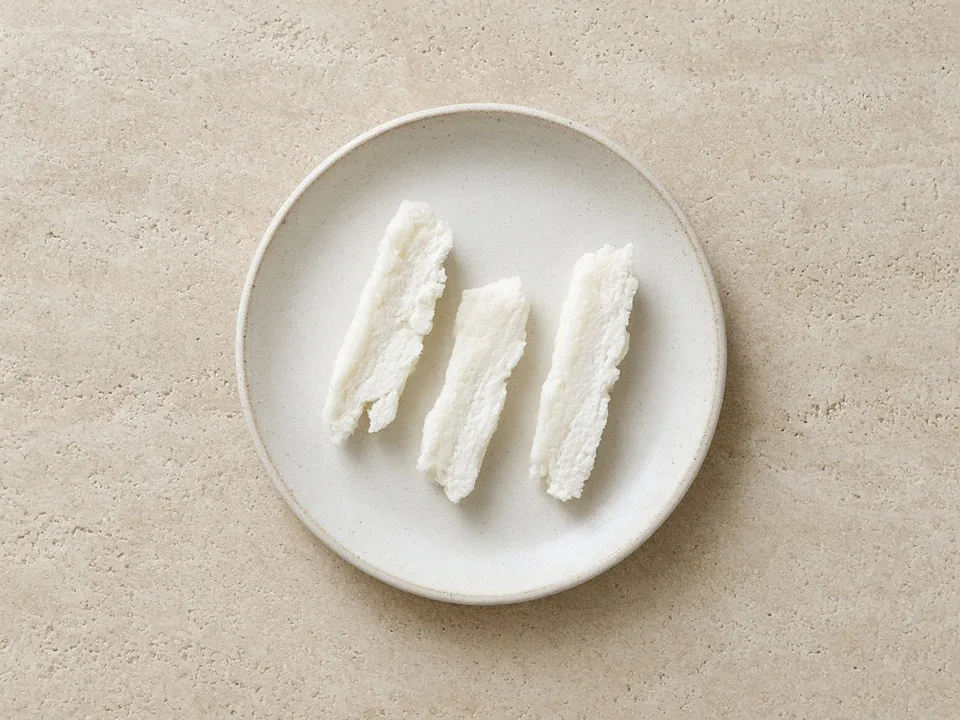 Arepas for 6 months+: soft strips from the inside, or thin soft arepa