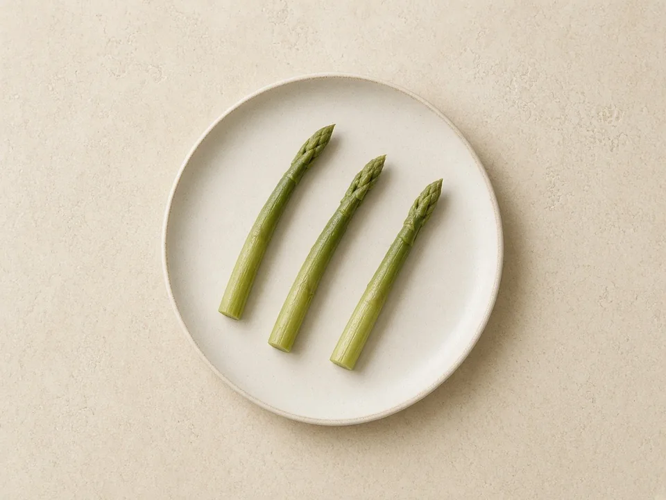 Asparagus for 6 months+: whole soft-cooked spears