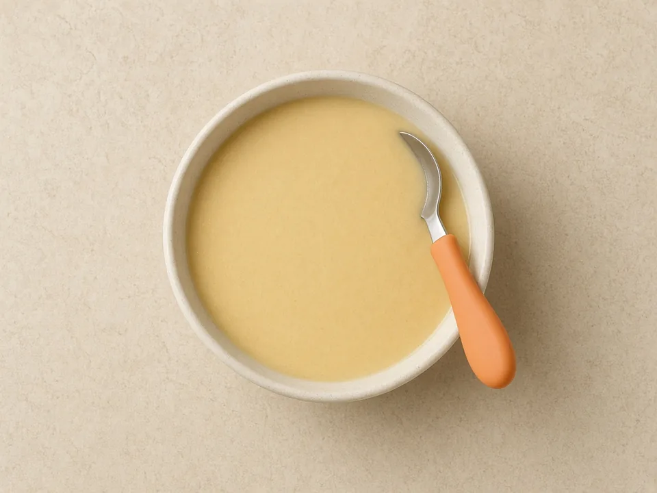 Bamboo shoots for 12 months+: blended or ground very fine in family dishes