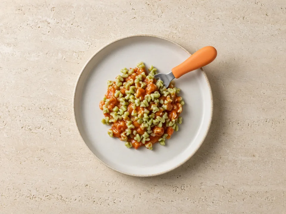 Bean pasta for 12 months+: pasta in family meals