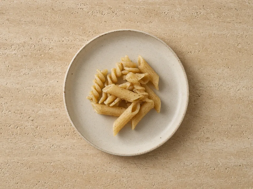 Bean pasta for 6 months+: large soft shapes or wide strips