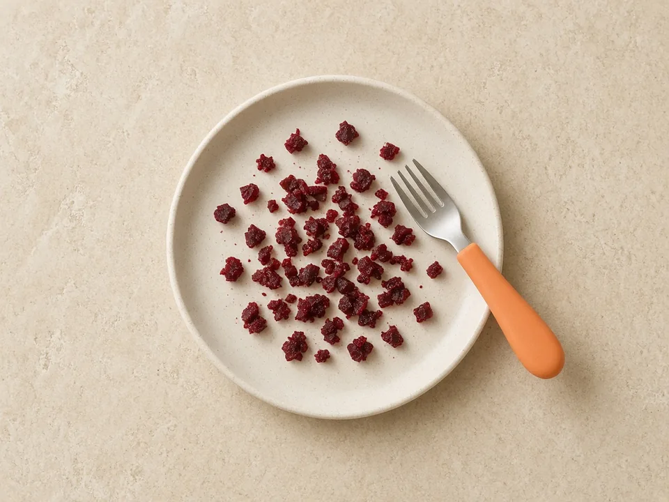 Beet for 12 months+: diced or in family dishes