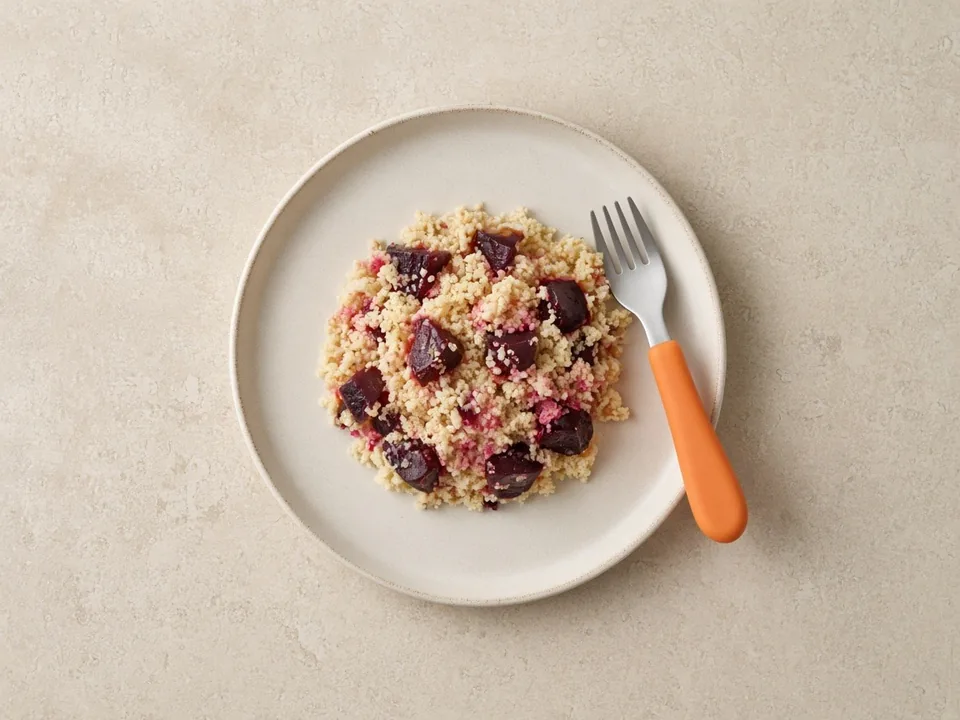 Beet for 18 months+: soft-cooked pieces or in dishes
