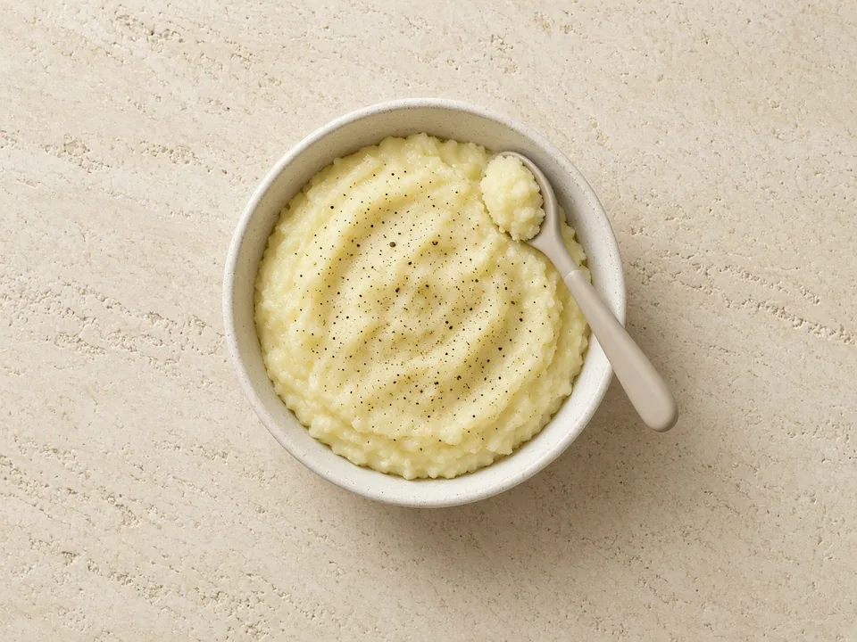 Black pepper for 6 months+: finely ground, cooked into soft food