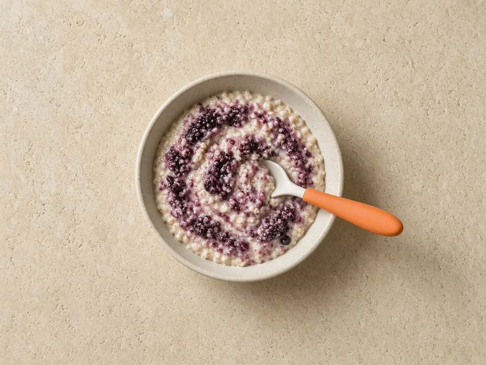 Blackberries for 12 months+: quartered or in dishes