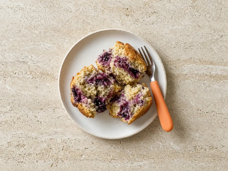 Blackberries for 18 months+: quartered or baked in