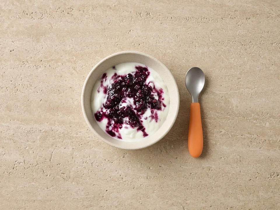 Blackcurrants for 12 months+: squashed flat, cooked or in dishes