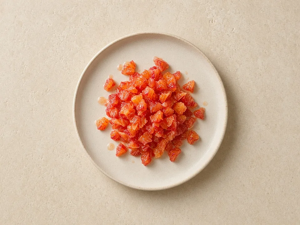 Blood orange for 9 months+: small soft pieces