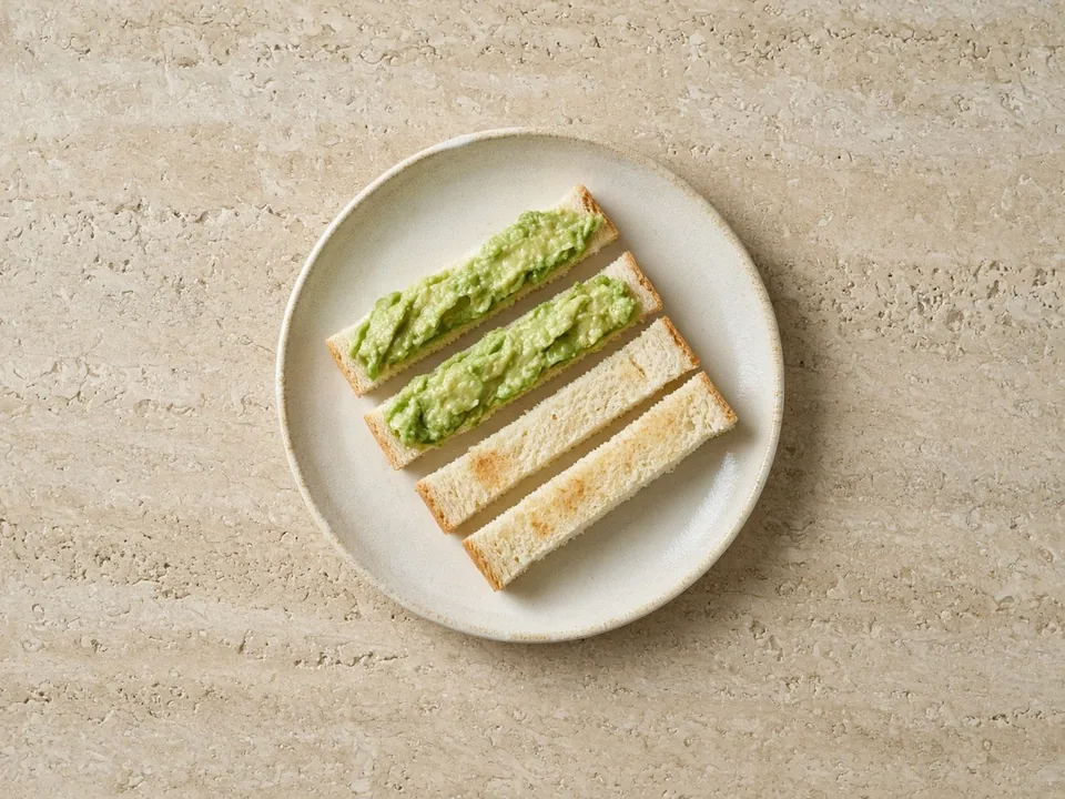Bread for 6 months+: lightly toasted strips