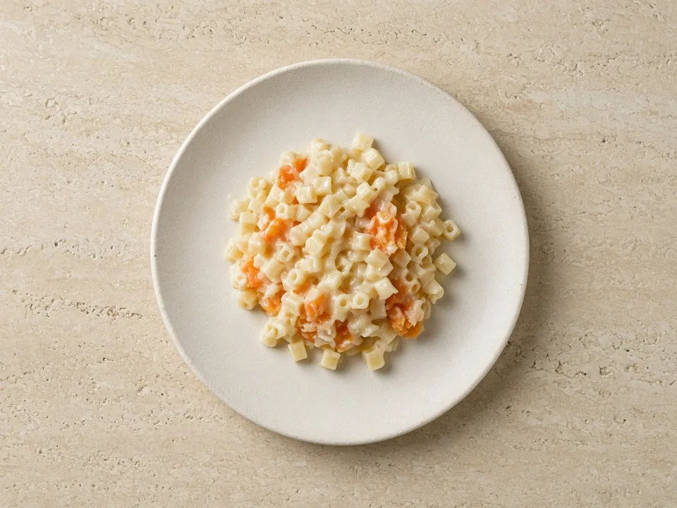 Brie for 9 months+: small pieces in a cooked brie sauce