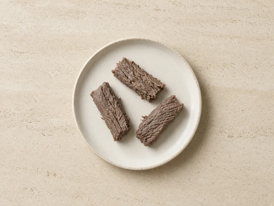 Brisket for 6 months+: plain braised strips or fine shreds