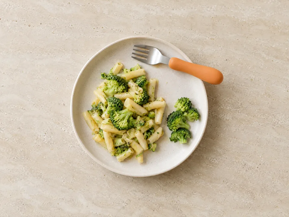 Broccoli for 18 months+: soft-cooked florets or in dishes