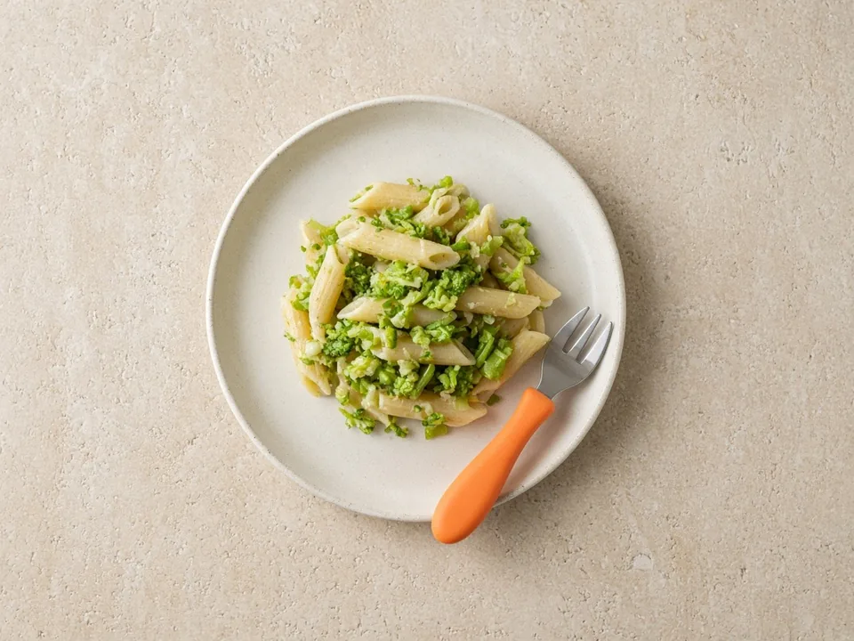 Broccolini for 12 months+: florets, chopped or in dishes