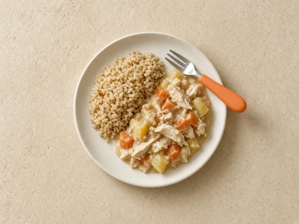 Brown rice for 12 months+: brown rice in family meals