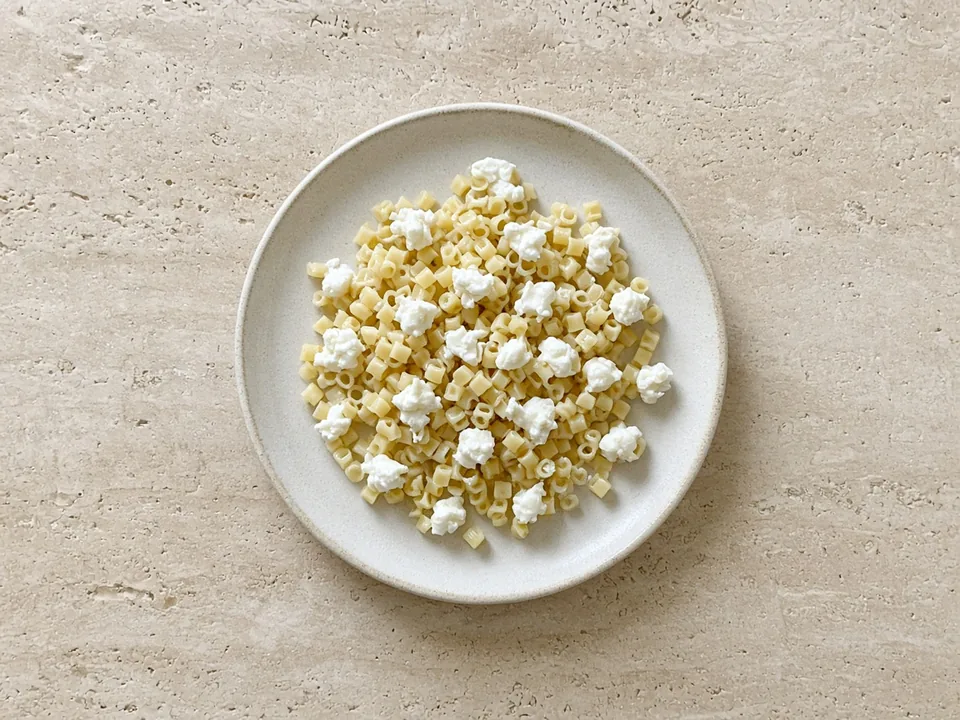 Burrata for 12 months+: torn small over family food