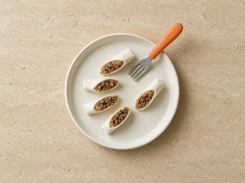 Burrito for 12 months+: burrito strips or pieces