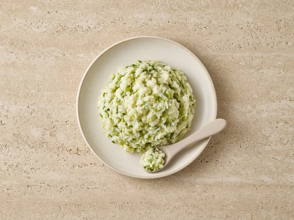 Cabbage for 6 months+: cooked and finely chopped into soft foods