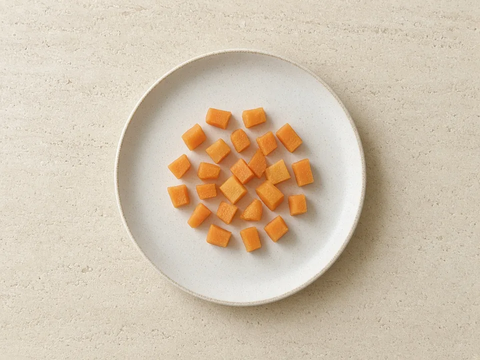 Carrot for 9 months+: small soft pieces
