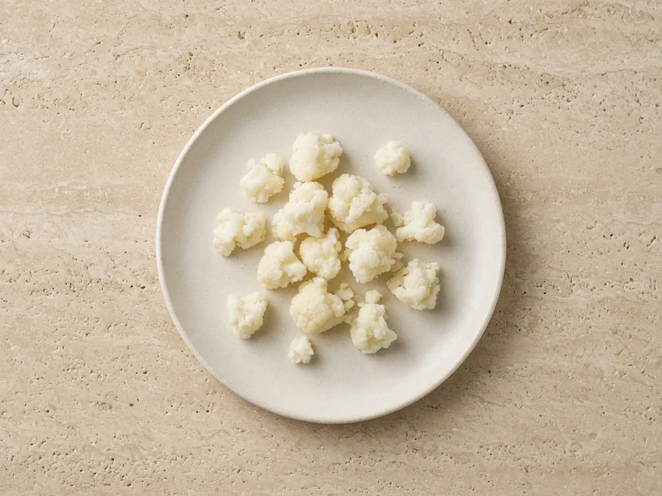 Cauliflower for 9 months+: small soft pieces