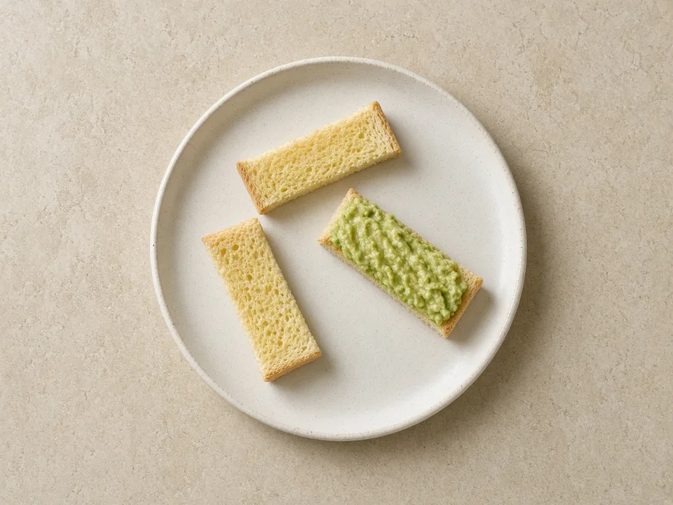 Challah for 9 months+: small toast pieces or strips
