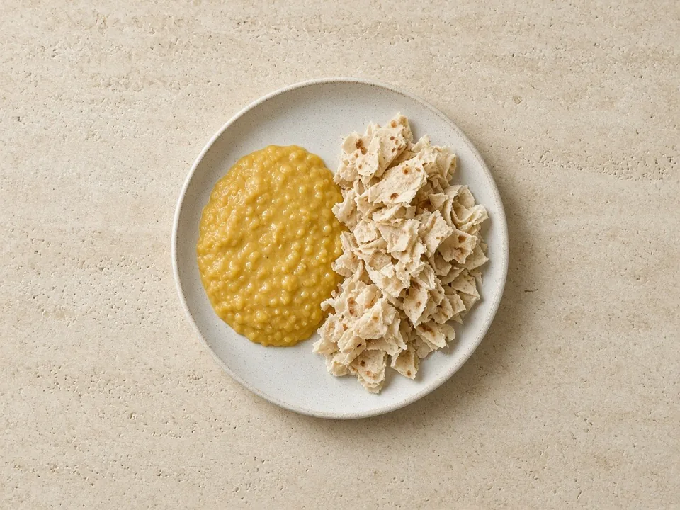 Chapati for 9 months+: small soft pieces or strips