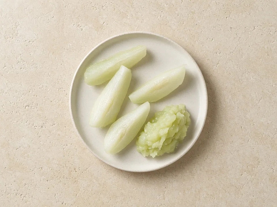 Chayote for 6 months+: soft-cooked spears or mashed chayote