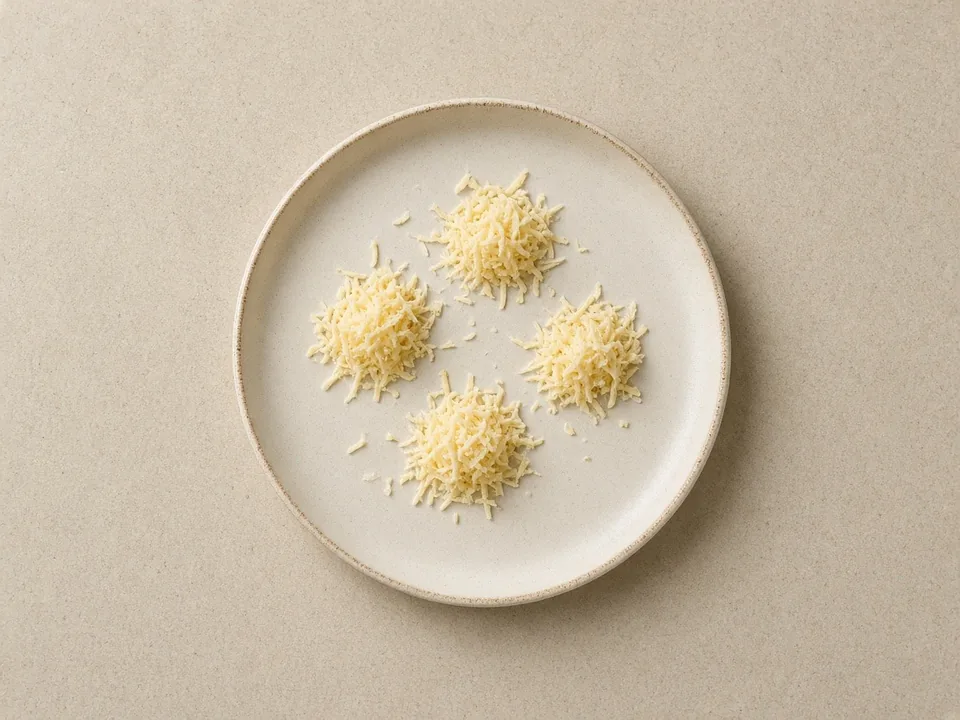 Cheddar for 9 months+: shreds or small thin pieces