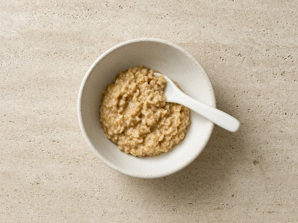 Cheerios for 6 months+: soaked soft and mashed