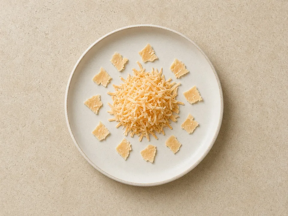 Cheese for 9 months+: shreds or small thin pieces