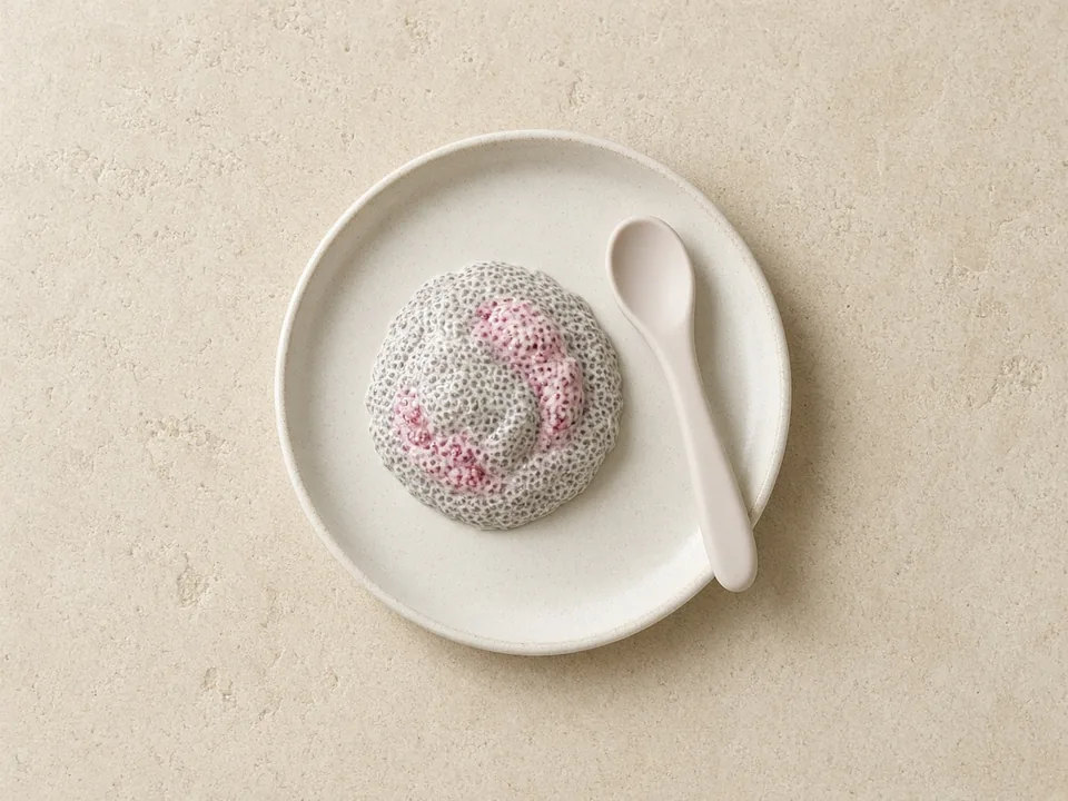 Chia seeds for 12 months+: chia pudding, porridge or baking