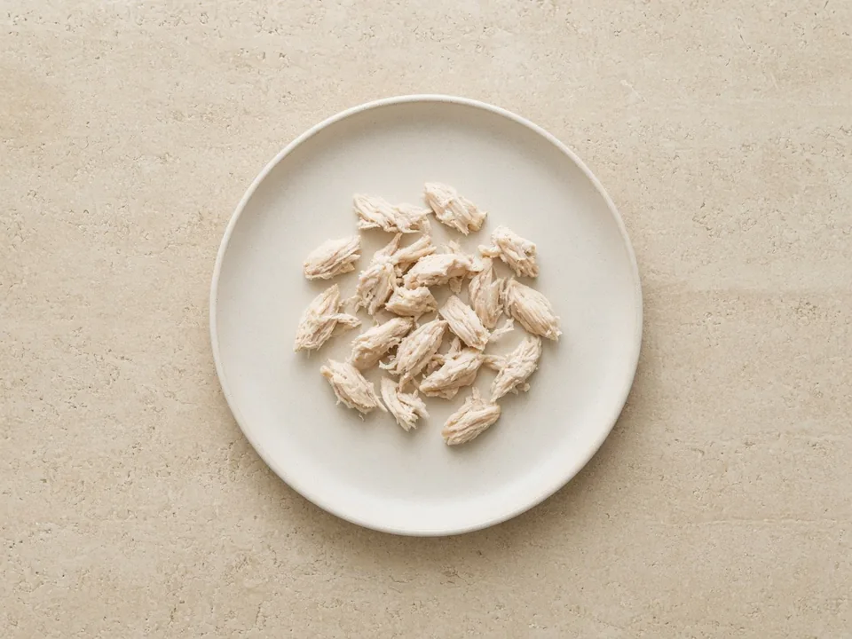 Chicken for 9 months+: small soft shreds