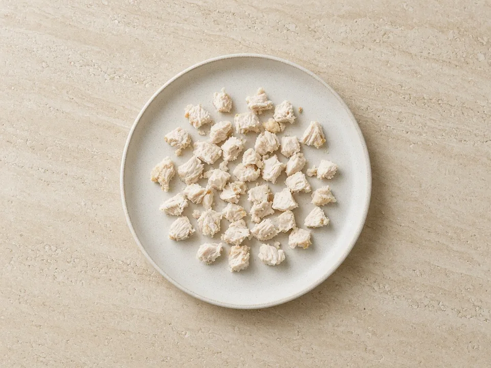 Chicken tenders for 9 months+: small soft pieces or shreds