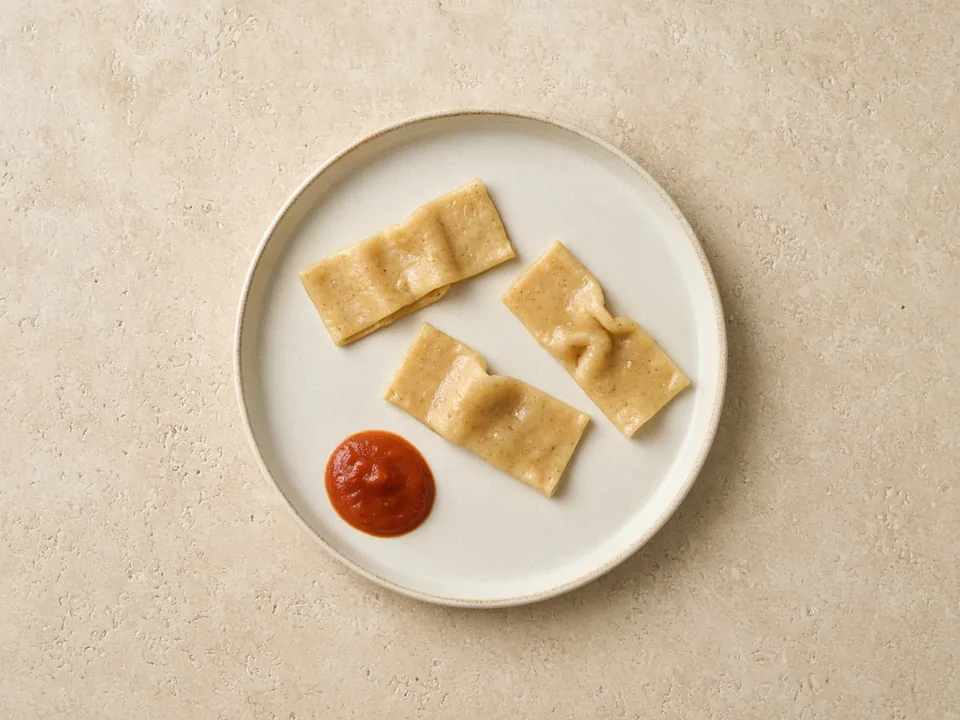 Chickpea pasta for 6 months+: large soft shapes or wide strips