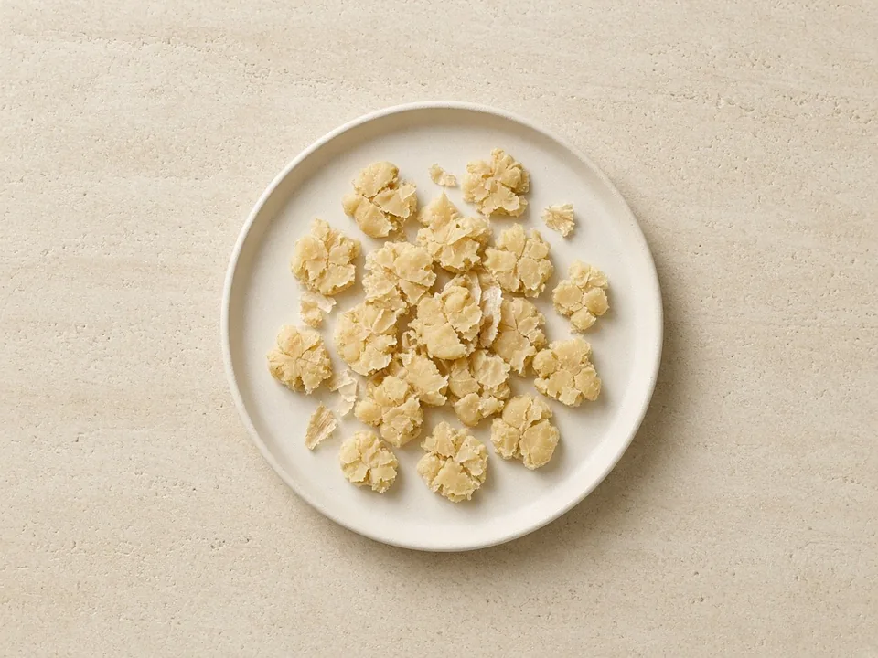 Chickpeas for 9 months+: each chickpea squashed flat