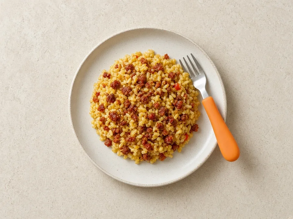 Chorizo for 2 years+: small pieces in family meals