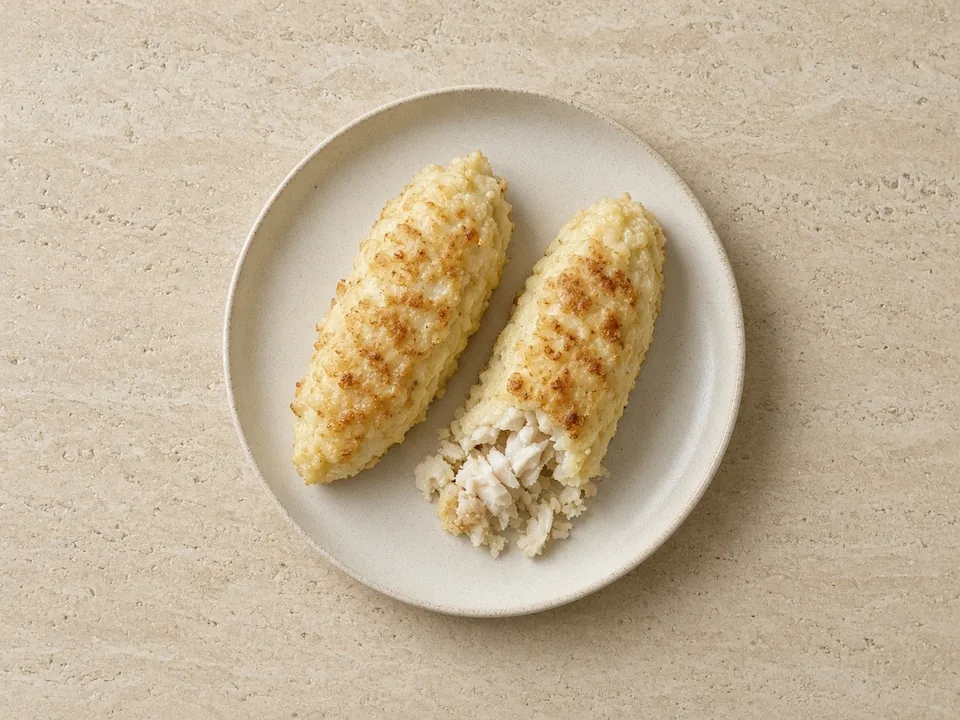 Cod for 6 months+: soft flakes or fish cakes