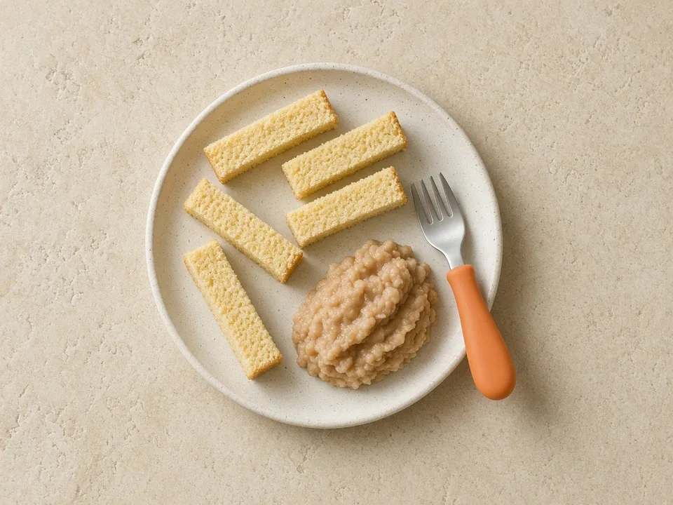Cornbread for 18 months+: family cornbread, cut up