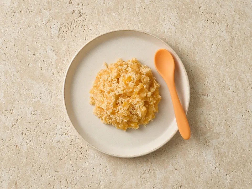 Couscous for 9 months+: soft couscous to scoop or pinch