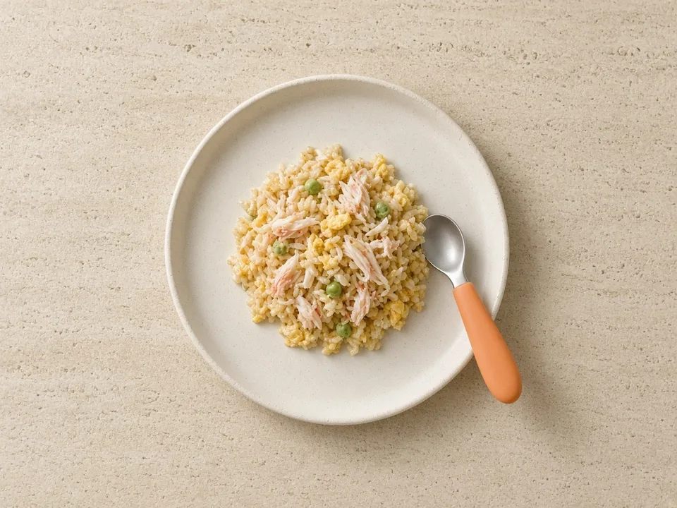 Crab for 18 months+: shredded into family meals