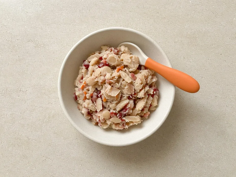 Cranberry beans for 18 months+: flattened in family meals