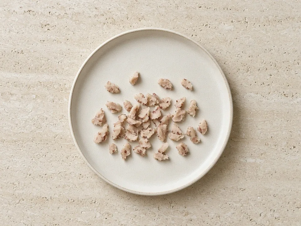 Cranberry beans for 9 months+: each bean squashed flat