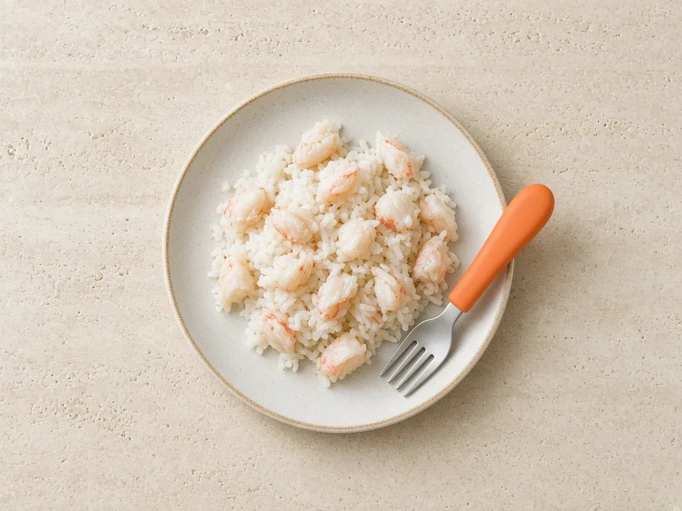 Crawfish for 12 months+: chopped or in family meals