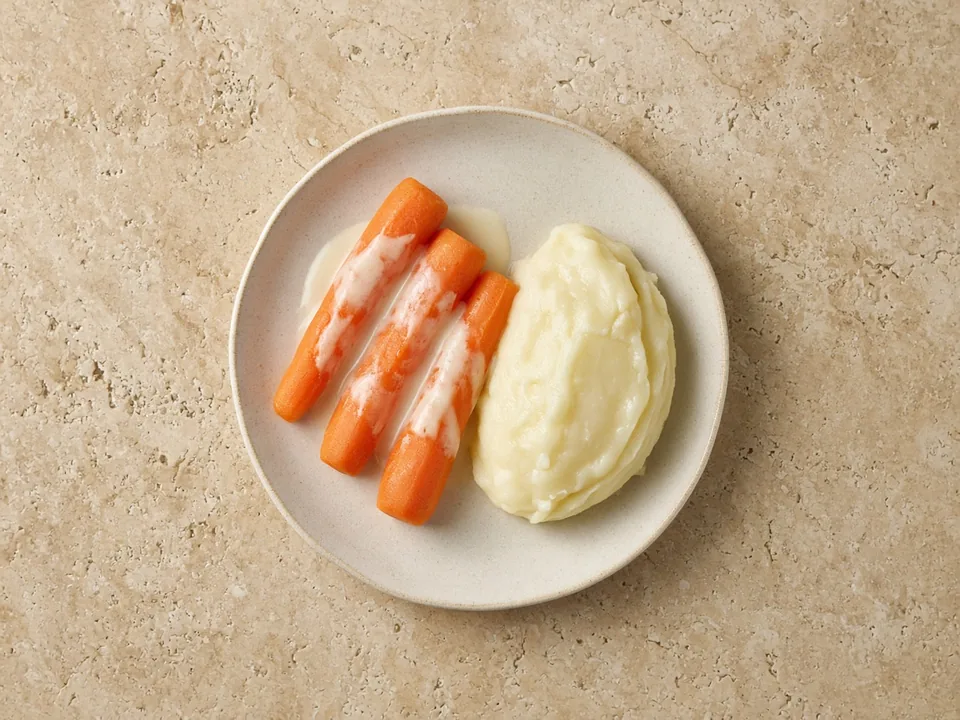 Cream for 6 months+: stirred into mashed food, or as a sauce on finger foods