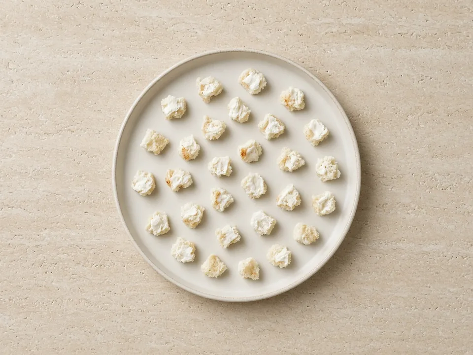Cream cheese for 9 months+: small pieces with a thin spread