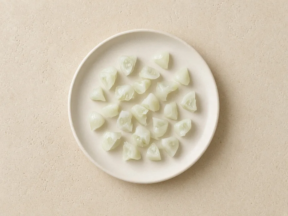 Cucumber for 9 months+: grated, or small soft pieces