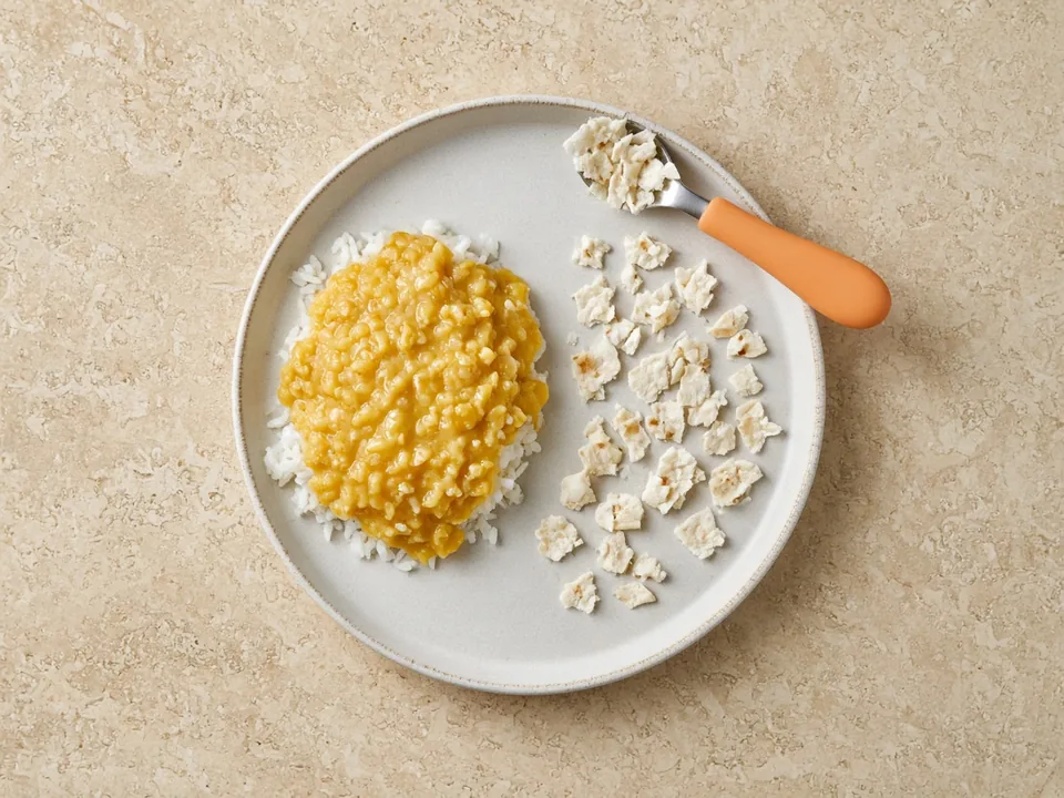 Dal for 18 months+: family dal and rice