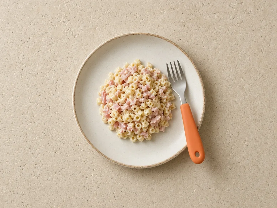Deli meat for 18 months+: a little, heated and finely chopped, in dishes