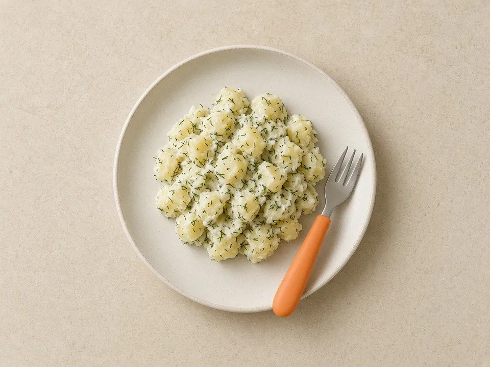 Dill for 18 months+: chopped dill in family dishes